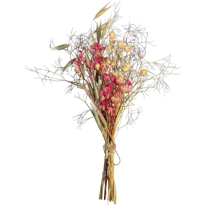 Buchet flori uscate 18-20cm, Rayher, roz