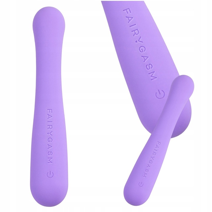 Vibrator, Fairygasm, Fantasyeuphoria, Pentru femei, Cu 10 moduri de vibratie, Rezistent la apa, Incarcare USB, Silicon, Cu stimulator de clitoris, Violet