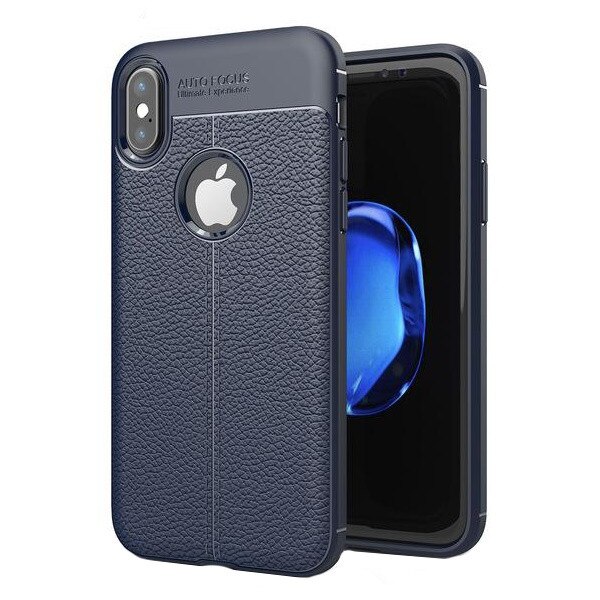Capac de protectie i-Zore AIR pentru Apple iPhone X, TPU moale, albastru