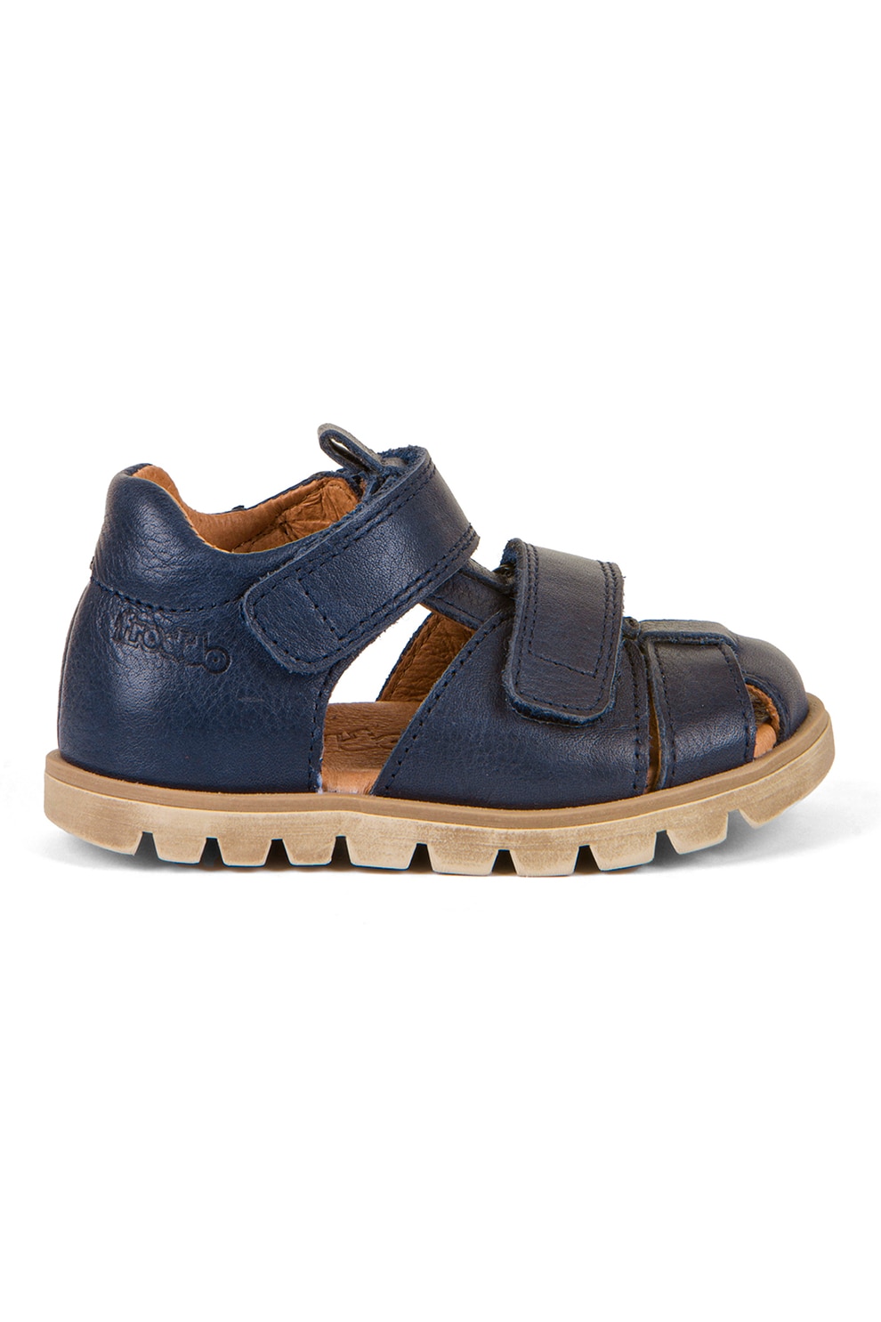 Froddo, Sandale din piele cu inchidere velcro, Albastru ultramarin, 34 EU