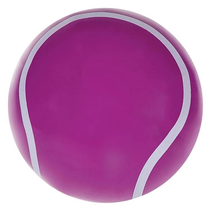 Műanyag strandlabda lila fehér csíkos 15cm