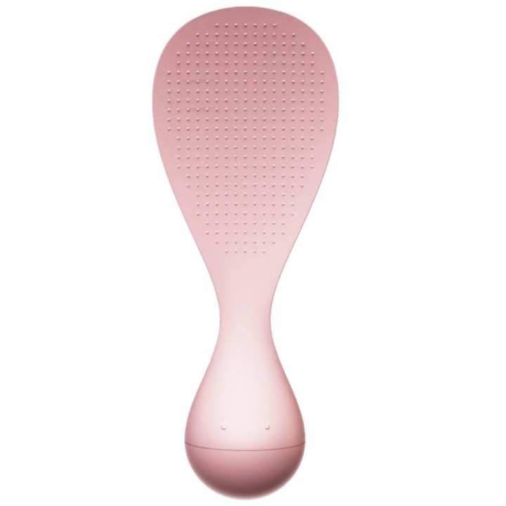 Lingură de orez Leski, termorezistentă, roz, cu bază antialunecare