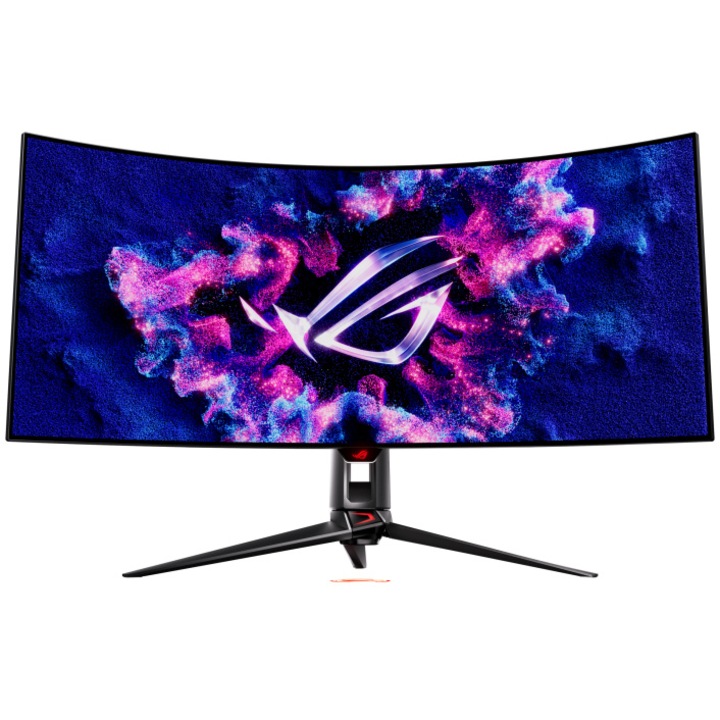 Hajlított OLED játékmonitor ASUS PG39WCDM, 39" UWQHD (3440x1440), HDMI, DisplayPort, G-SYNC®, 240 Hz, 0,03 ms (fekete)