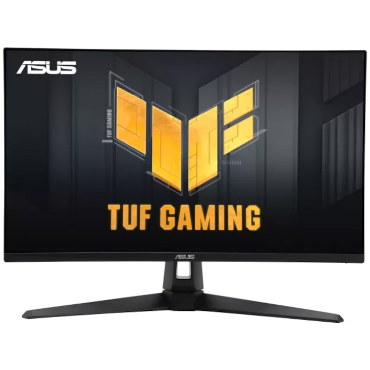 Геймърски монитор Бърз IPS LED ASUS TUF Gaming 27" VG27UQ1A, UHD (3840 x 2160), HDMI, DisplayPort, Високоговорители, 160 Hz, 1 ms (Черен)