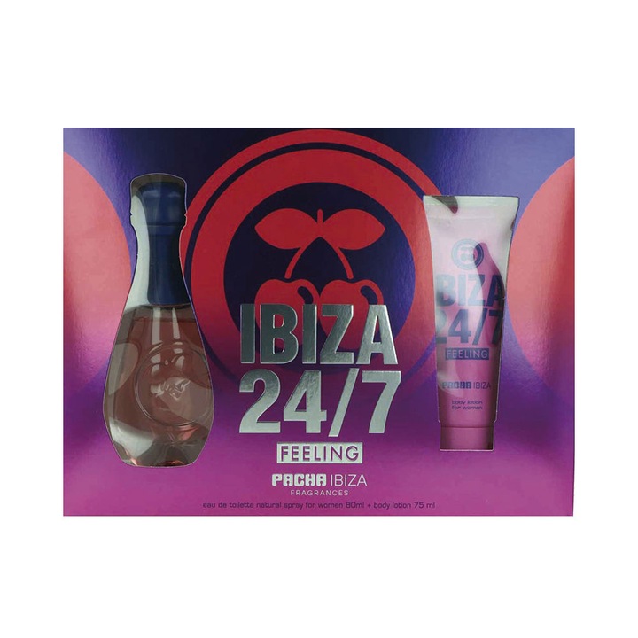 Pacha Ibiza Feeling parfüm és testápoló szett, 80 ml