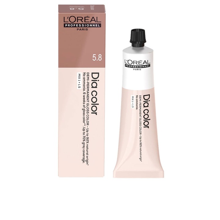 Tratament de par, DIA COLOR #6.34, 60 ml, fara amoniac, L'Oreal Professionnel
