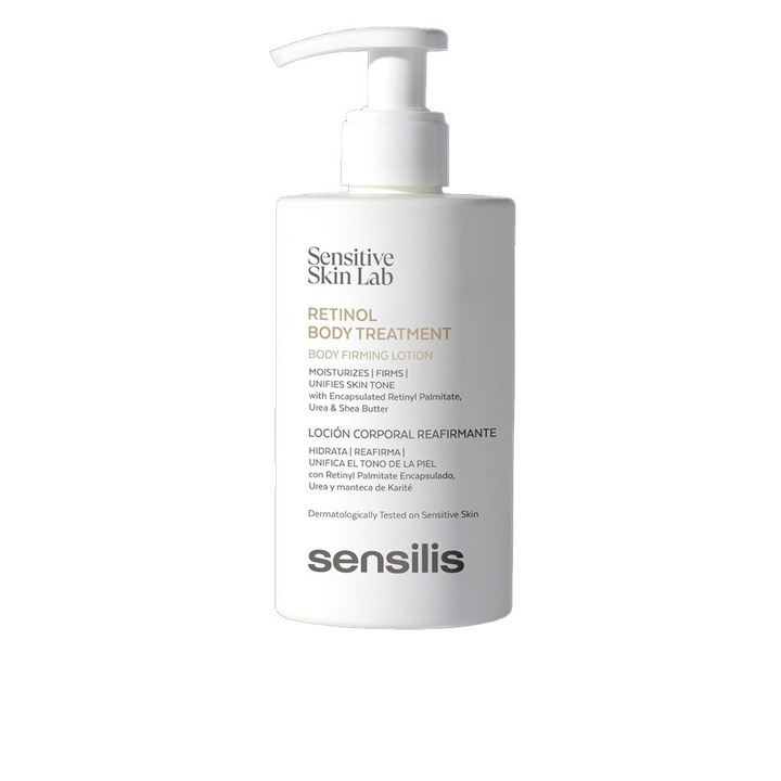 Tratament ingrijire corp SENSILIS Retinol Body Treatment 200 ml, reafirmant, cu unt de shea, ulei de primula
