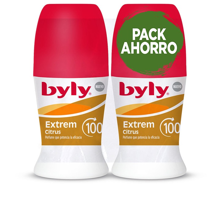 Дезодорант Byly EXTREME CITRUS 100H, Рол-он, Комплект от 2 x 50 мл