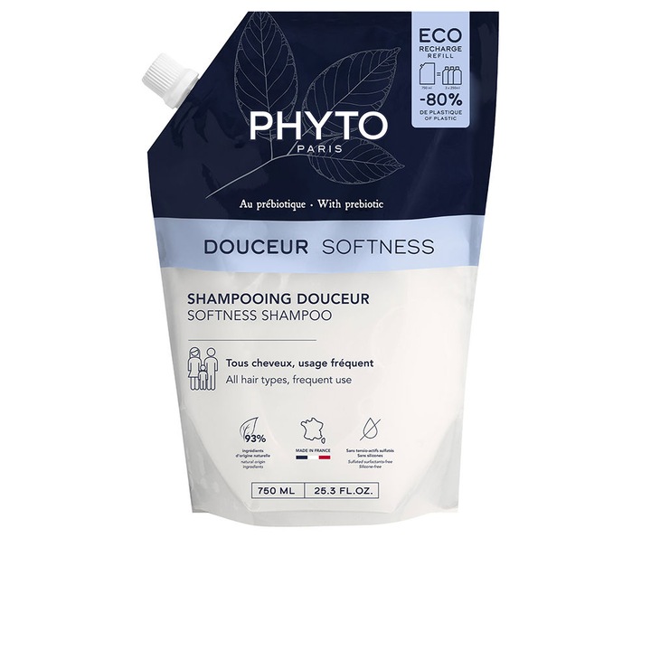 Sampon de par, PHYTO, DOUCEUR, 750 ml, rezerva