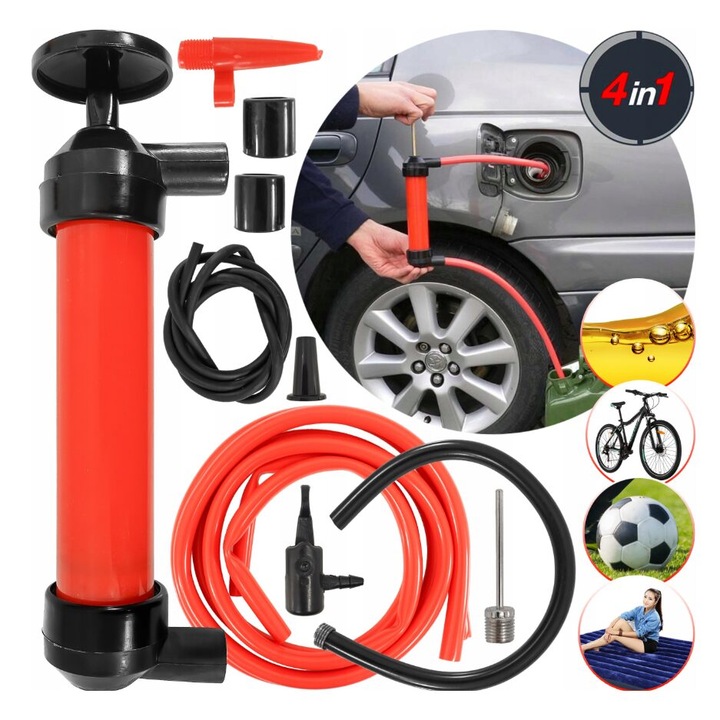 Pompa manuala multifunctionala 4 in 1 pentru transfer lichide, Verke