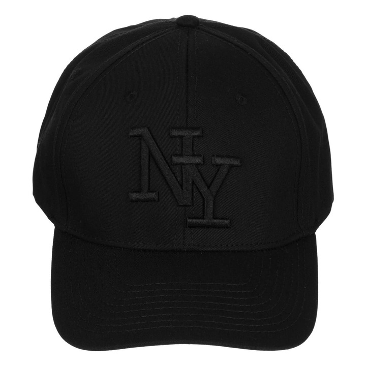 Sapca din Bumbac Neagra cu NY 3D pentru Barbati