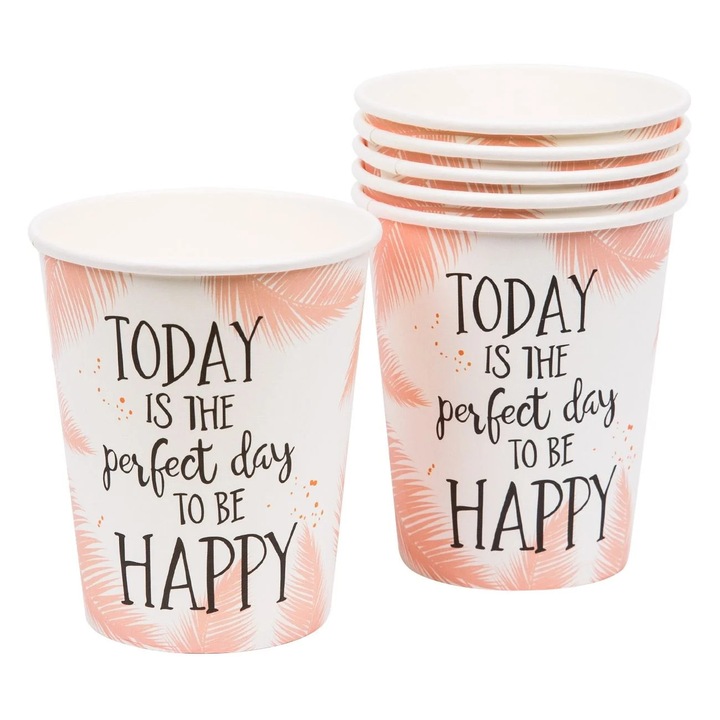 Kartonpoharak Message 240ml - 15db