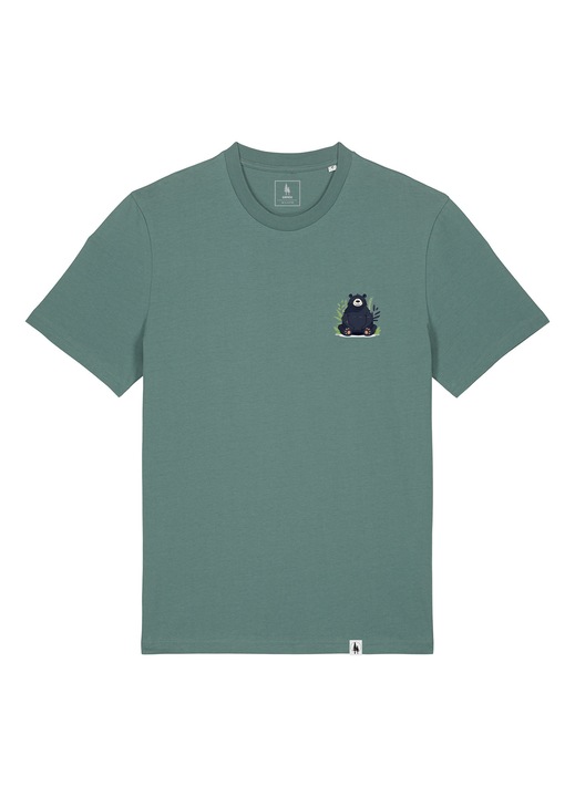 Tricou unisex , Zen Bear, Verde