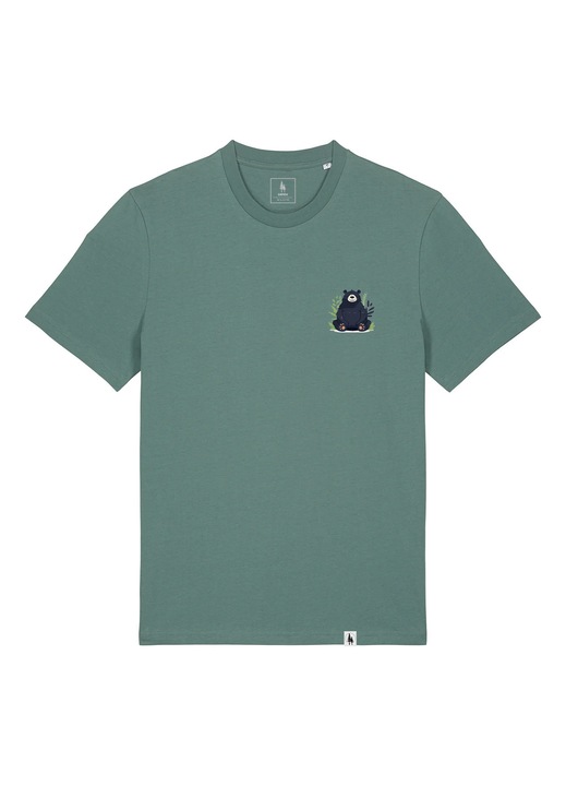 Tricou unisex , Zen Bear, Verde