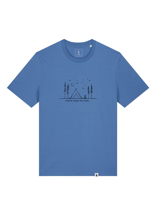 Tricou unisex, Find me under the stars, Albastru