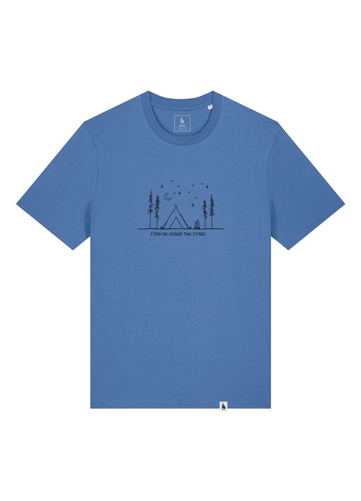 Tricou unisex, Find me under the stars, Albastru