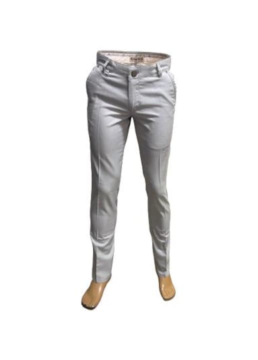 Pantaloni bărbătești, Daniel Voi, Regular fit-1952, Gri deschis