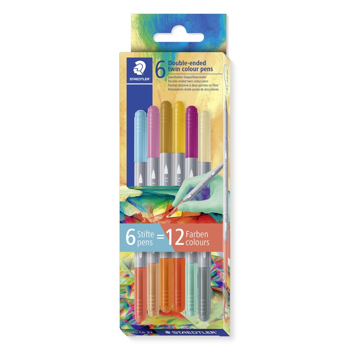 Markere cu doua fete 6/12 1-3mm Staedtler v2