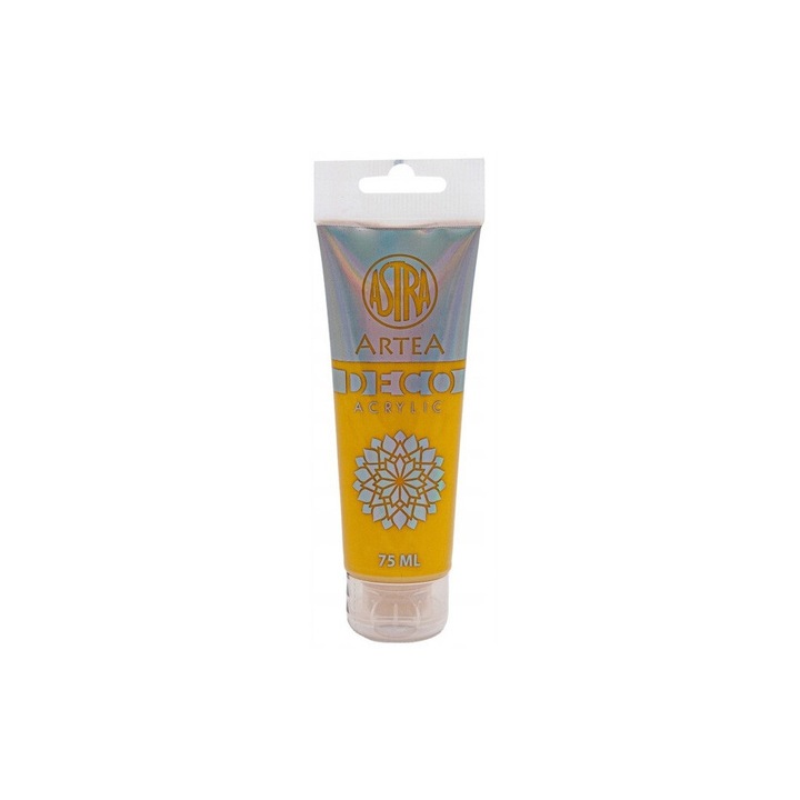 Dekoratív akrilfesték, ASTRA, 75ml, okkersárga