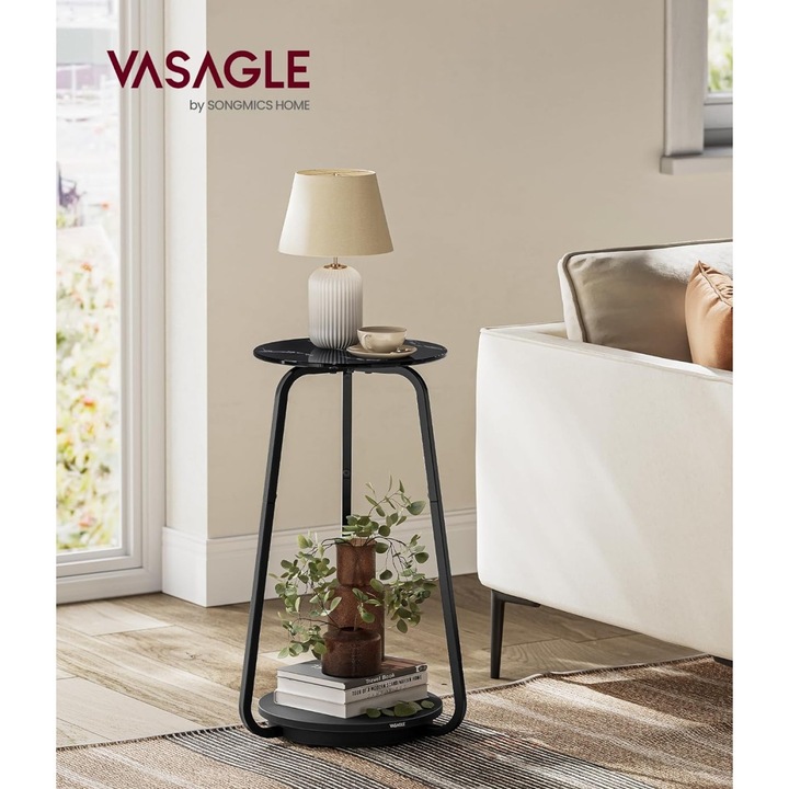 Холна маса, Vasagle, M1C-0241, Черна, 30x30x55 см