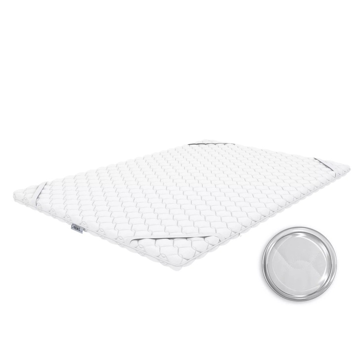 Topper saltele Rems 90x190cm, pianka Visco, 7cm grosime, antialergic, cu husa detasabila