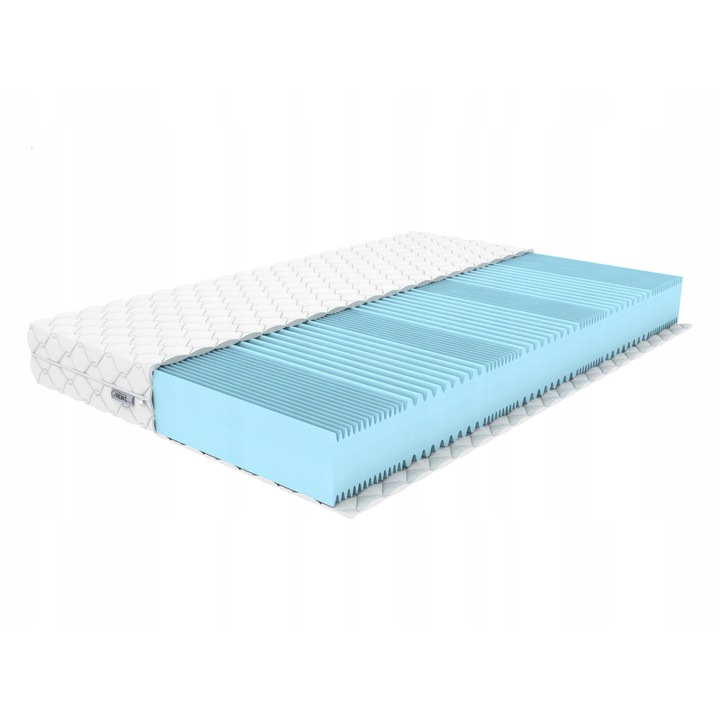 Saltea REM-Sen Classic pentru pat, 130x190x15 cm, reversibila, cu spuma MidCell, suport Mediu H3, husa hipoalergenica lavabila, Certificat Oeko-Tex