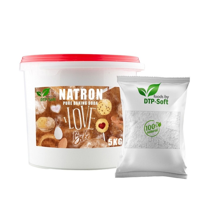 Set bicarbonat de sodiu 5kg si Acid citric 1kg, DTP-SOFT, pentru curatenie