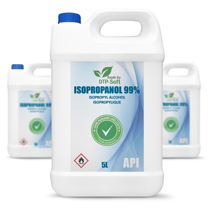 Изопропилов алкохол IPA 99%, DTP-SOFT, 6x5L, ефикасно почистване, бързо изпаряване