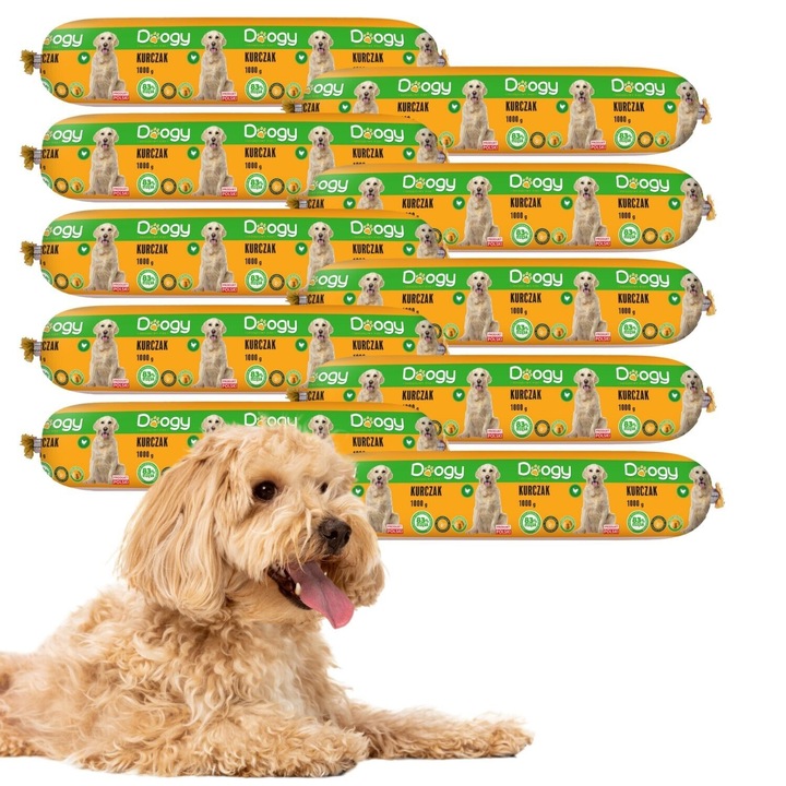 Kutyaeledel, DTP-SOFT, készlet 10 x 1kg, csirke, 83% hús, mesterséges adalékanyagok nélkül