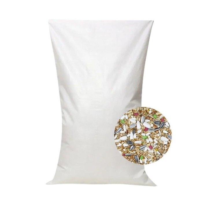 Hrana pentru papagali, DTP-SOFT, 10kg, pentru papagali medii, continut bogat in seminte, multicolor