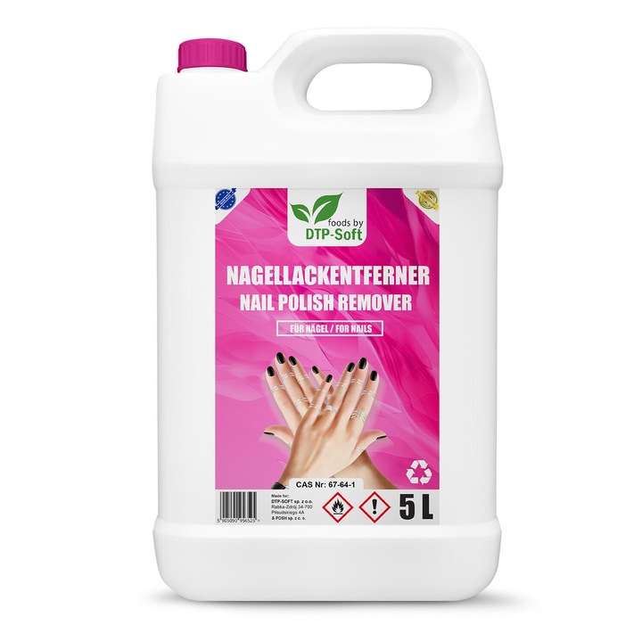 Dizolvant unghii, DTP-SOFT, 5L, eficient