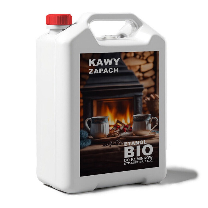 Bio combustibil DPT-SOFT, Bioetanol, miros de cafea, pentru sobe si seminee, 5L