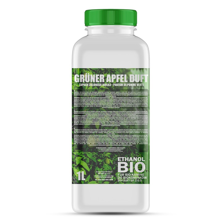 Bio Combustibil, bioetanol, DTP-SOFT, parfum de mar verde, pentru sobe si seminee, 30x1L