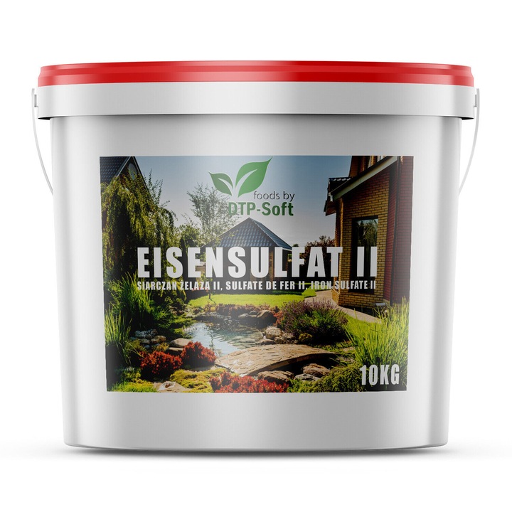 Ingrasamant pentru gazon DTP-SOFT, sulfati de fier, 10kg