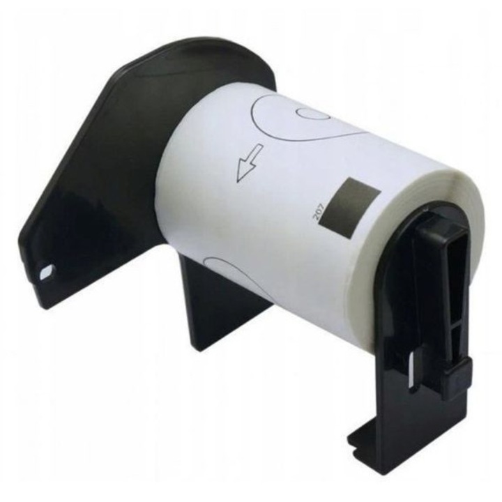 Kompatibilis címkék Brother DK-11207 – Ø 58 mm, 100 db, fehér papír, szabványos ragasztó