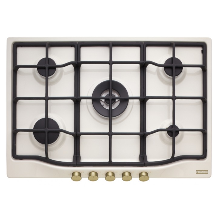 Plita Gaz Incorporabila Franke FCH 755 4G TC PW C Panna, 750x510 mm