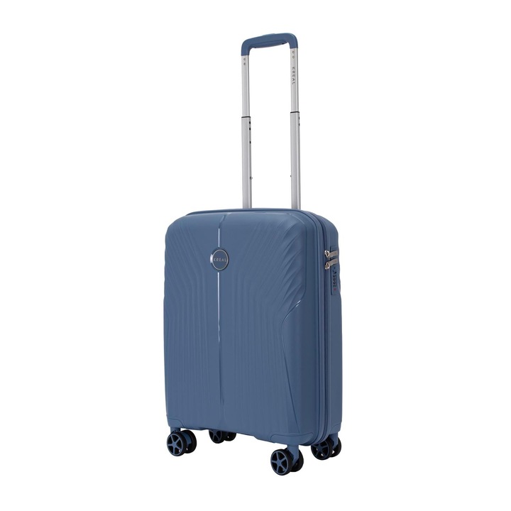 KREAL Ibiza kézipoggyász bőrönd, polipropilén, kék, 55x39x20 cm