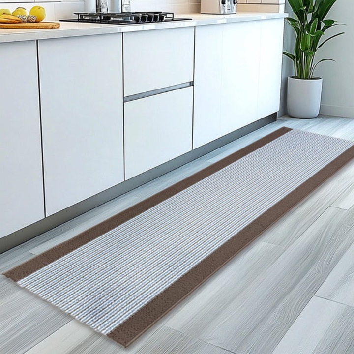 Traversa Antiderapanta Crem / Maro 66 x 250