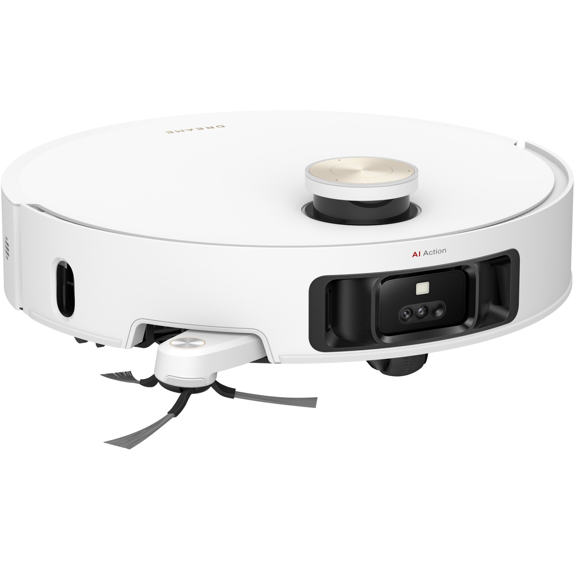 Robot de aspirare cu mop Dreame L50 Pro Ultra RLL84CE, putere de aspirare 19500Pa, detectare AI a obstacolelor și navigare la 360°, depasire obstacol 4CM, baterie 6400mAh, alb