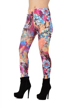 Colanti imprimeu floral, Marimea XS Colanti imprimeu floral, Marimea XS