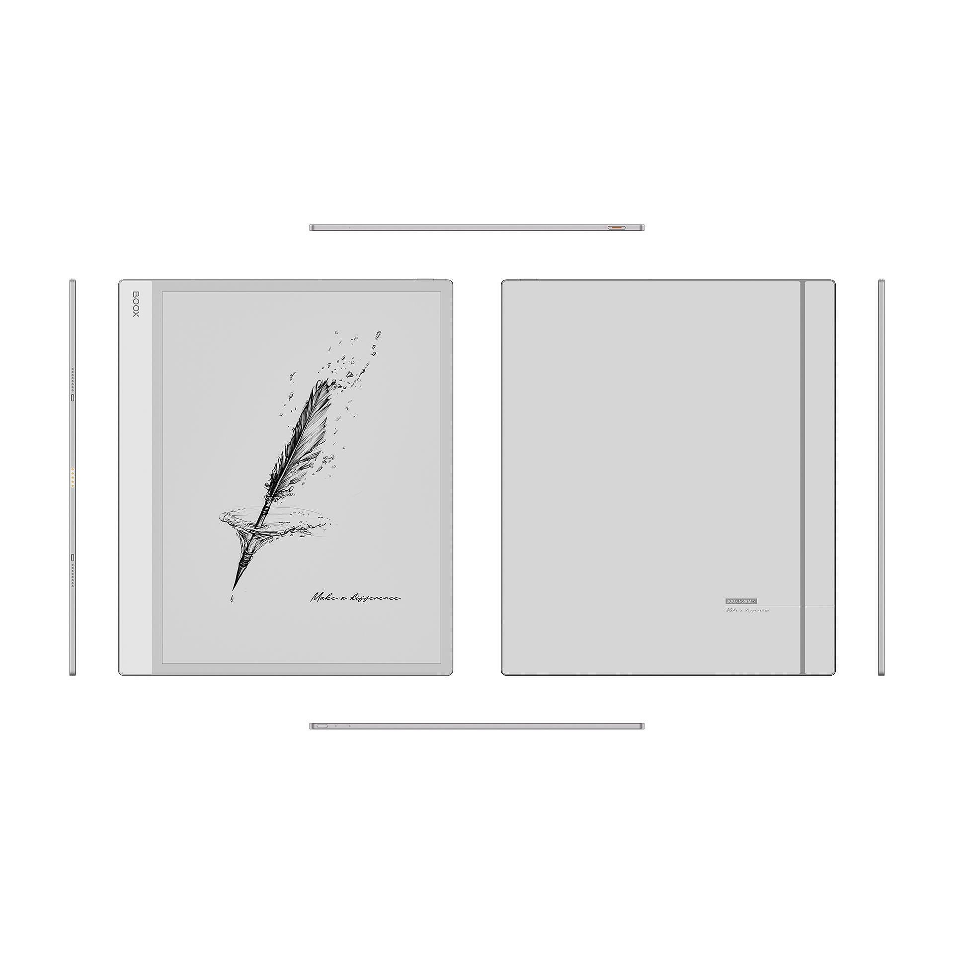 Tableta E-Ink Boox NOTE MAX, 13.3", Octa-Core, 6GB RAM, 128GB, Android 13, Alb