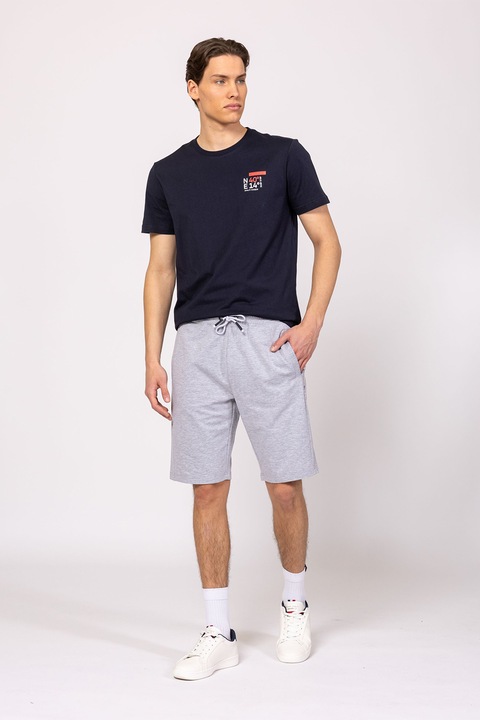 HEAVY TOOLS, Bermude cu snur de ajustare Zivio, Gri deschis melange