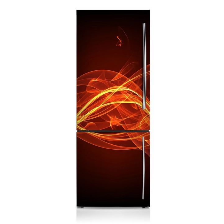 Magnet, magnetic de frigider, flacara, Rosu, 70 cm x 190 cm