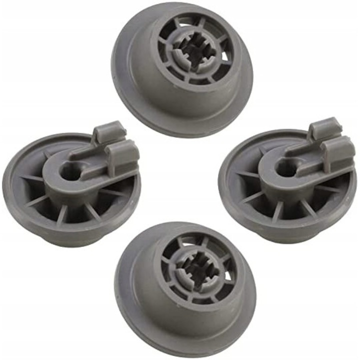 Комплект от 4 ролки за долната кошница на съдомиялната машина Copr, съвместима с Bosch/Siemens