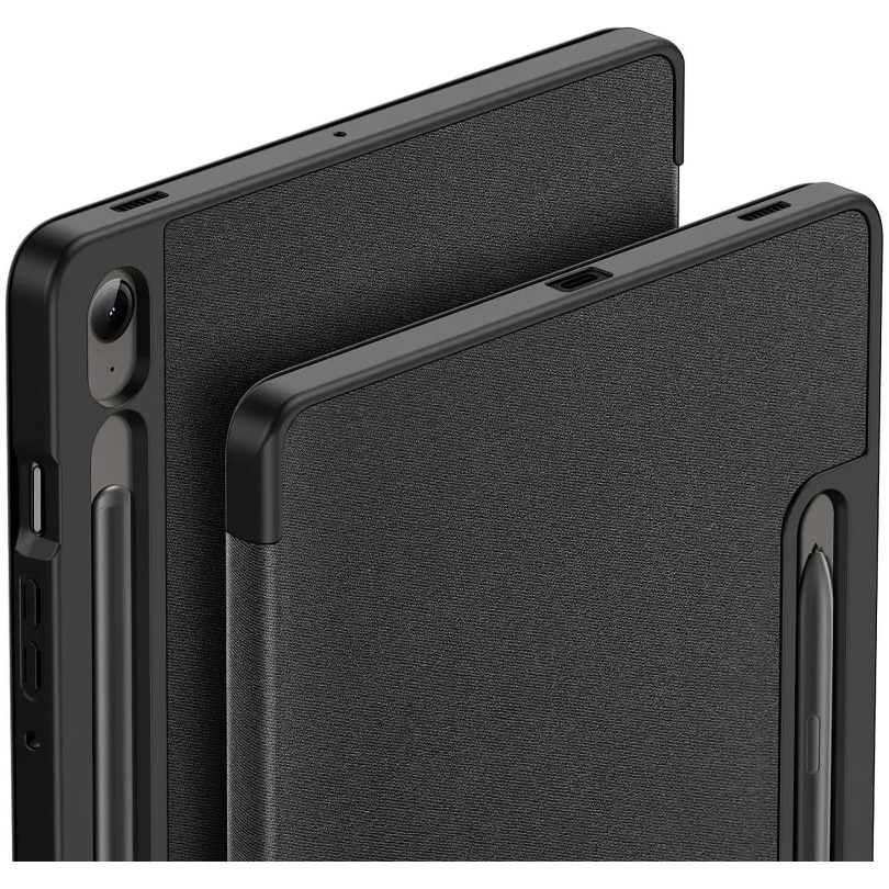 Husa Tableta DuxDucis Domo Stand cu suport Pen pentru Samsung Galaxy Tab S9 FE Negru