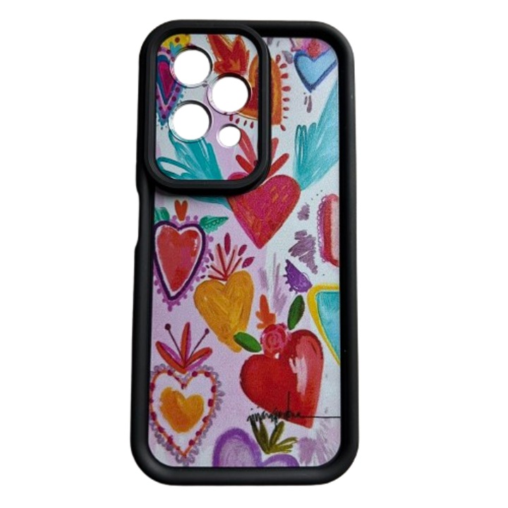 Puha TPU-tok, amely kompatibilis a Honor 200 Lite 5G, Hearts Design termékkel