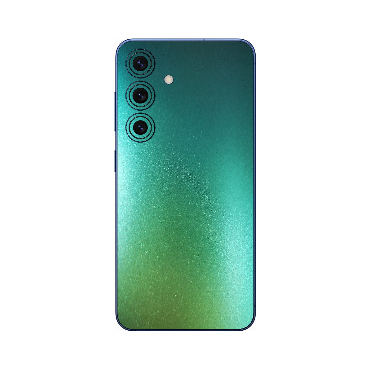 Folie iSkinz pentru Samsung Galaxy S25 FE - Cameleon Color Shift Aquamarine, Split Cut, Skin Adeziv Cover, Protectie pentru Carcasa Spate si Laterale