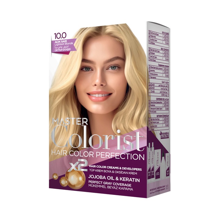 Vopsea de Par Master Colorist 10.0 Lightest Blonde, 210 ml