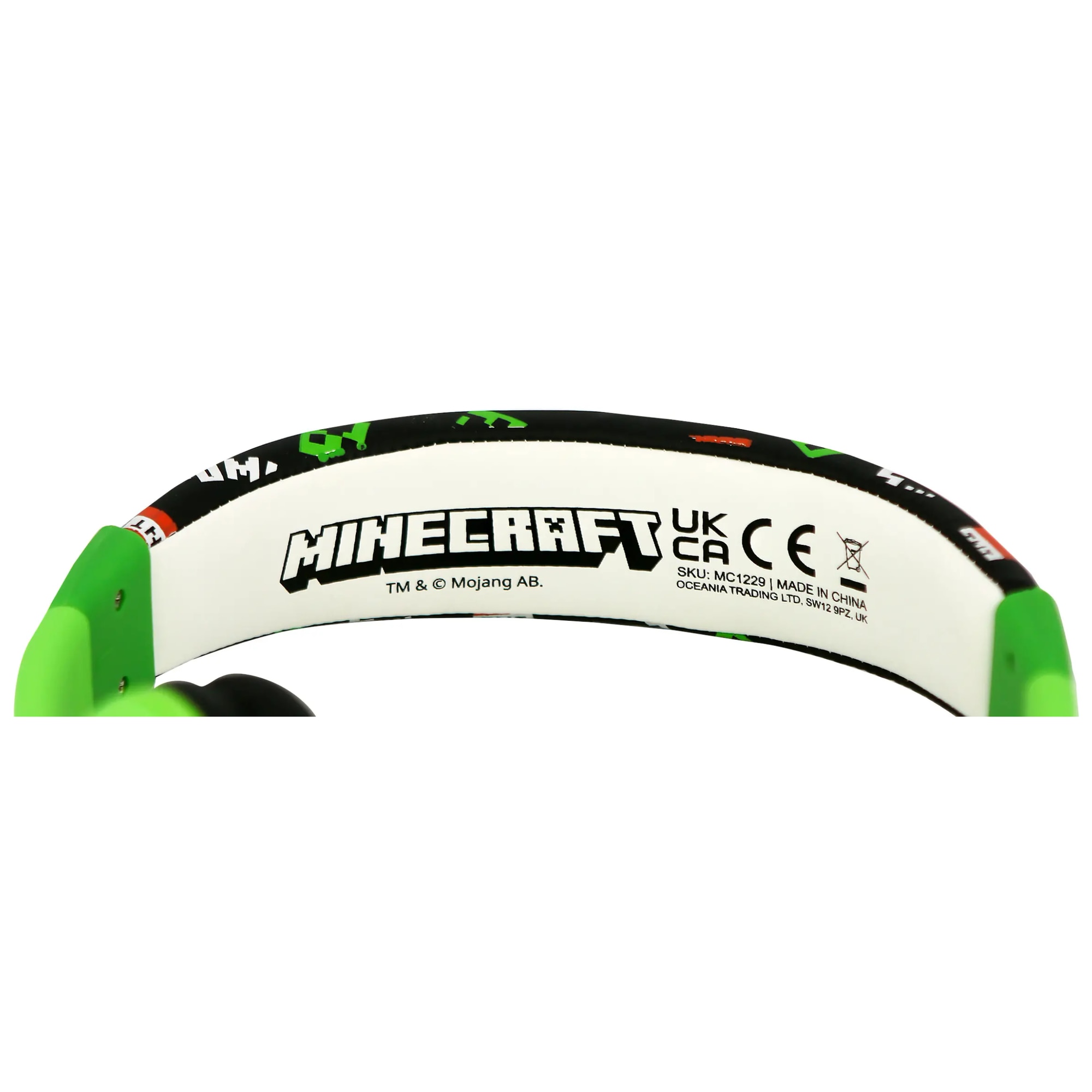 Casti pentru Copii OTL, Minecraft, Creeper, verde