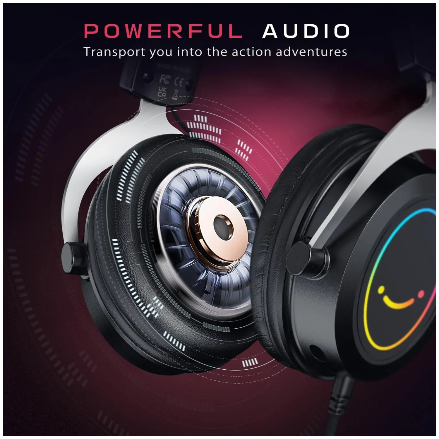 Fifine AmpliGame H3 Casti cu fir over-ear cu microfon Negru